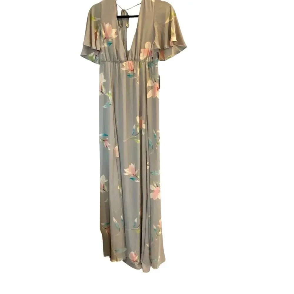 Show Me Your Mumu Faye Flutter Floral Maxi Empire Waist dress, size small - Picture 3 of 10